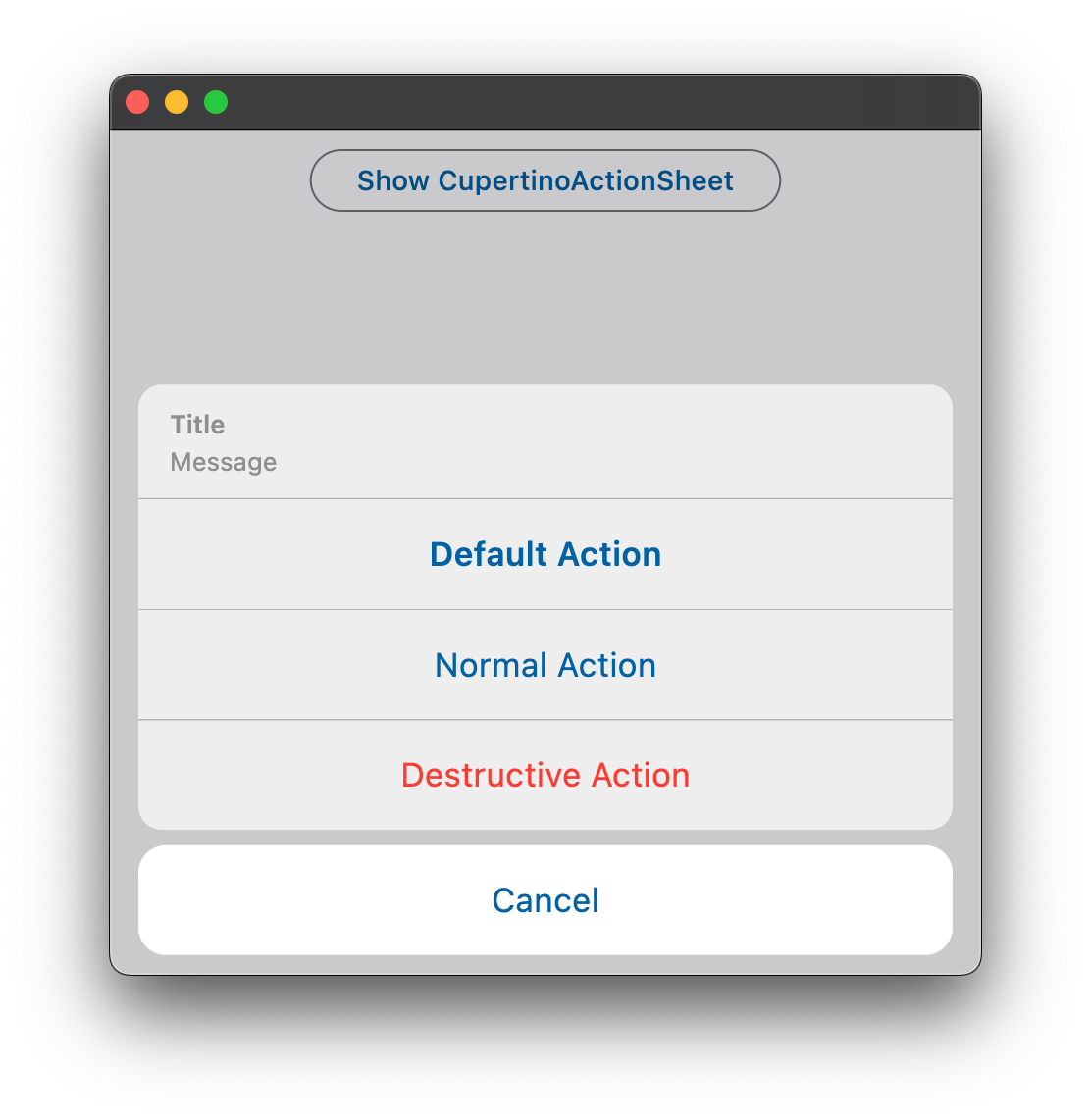 cupertinoactionsheet