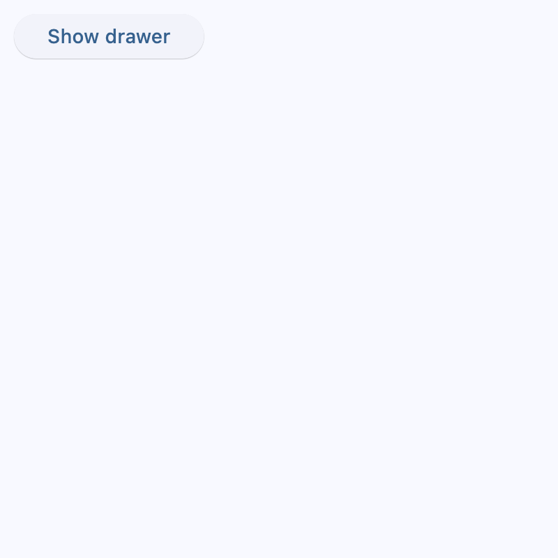 Start-aligned navigation drawer example